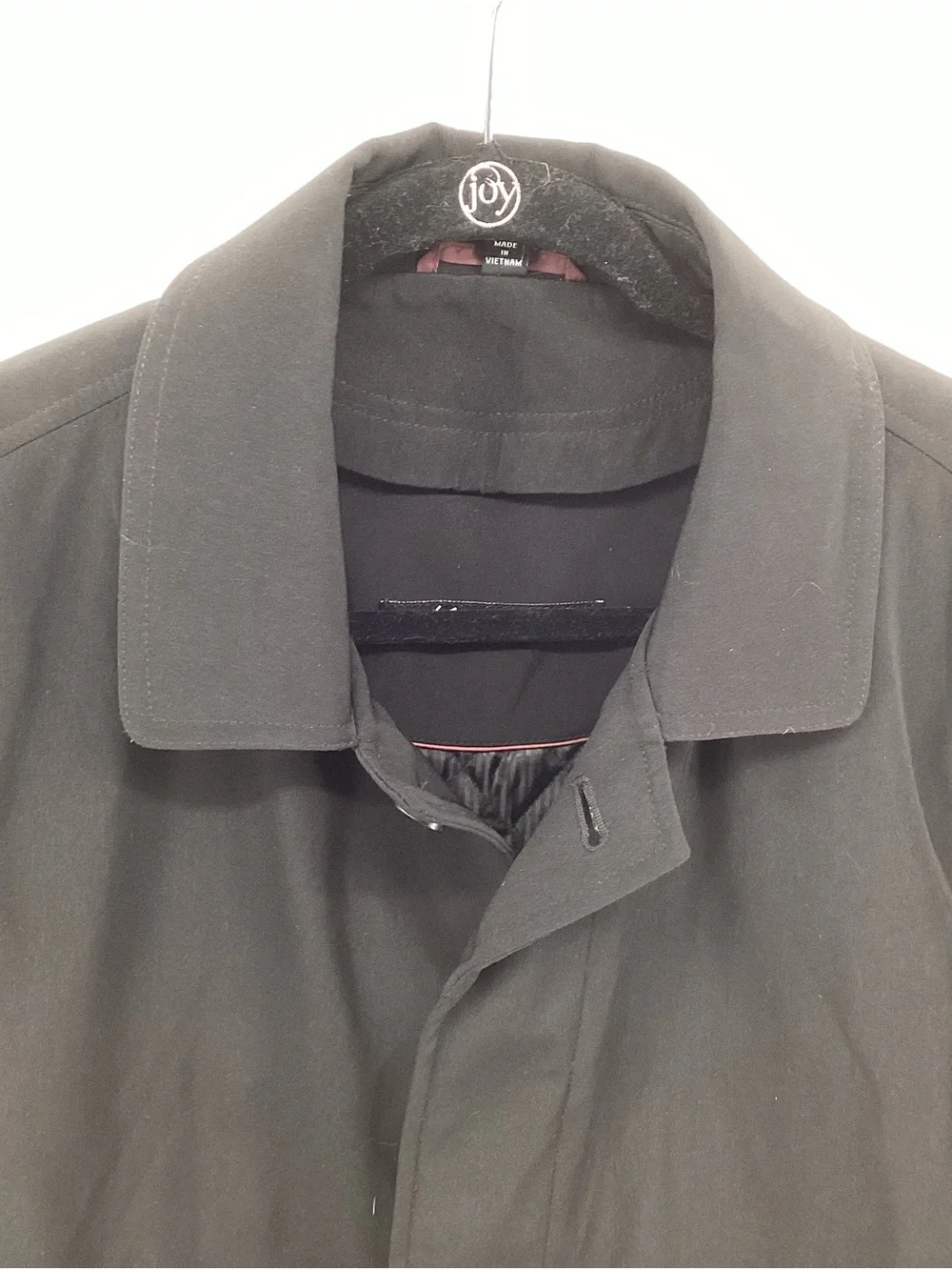 Kenneth Cole New York Men's Black Trench Coat